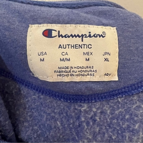 Champion Blue & White Logo Pullover Sweatshirt - Picture 3 of 4